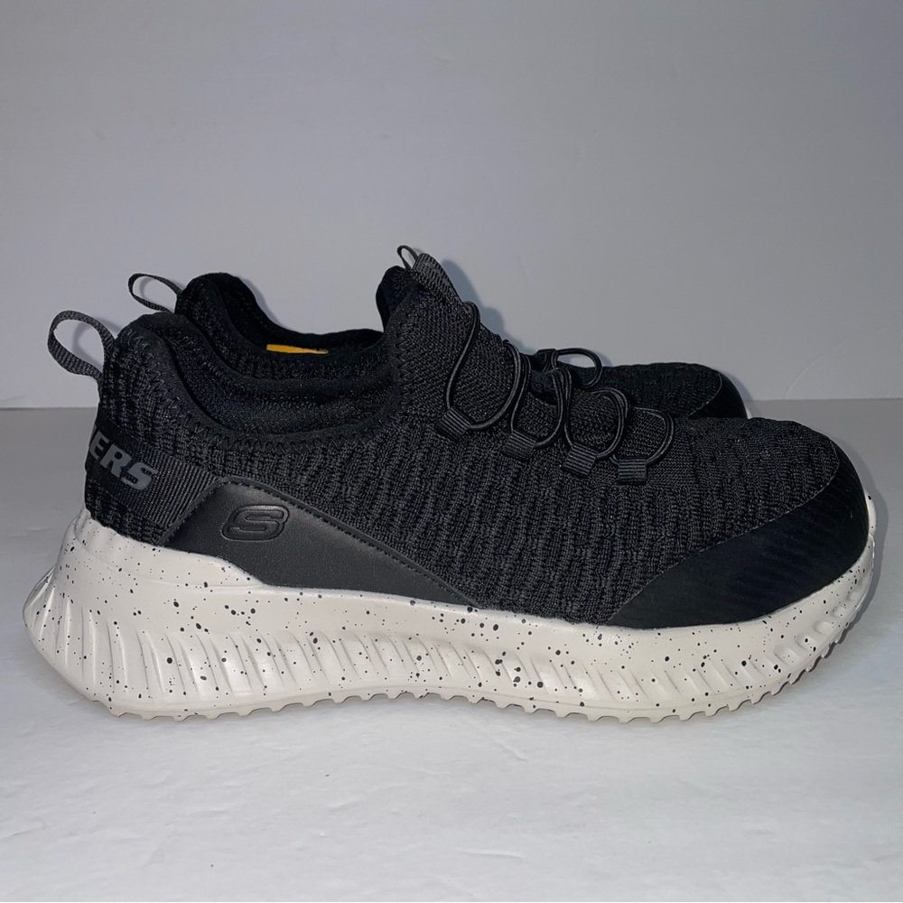 Skechers Work Black/White Composite Toe Slip Resistant Sneakers